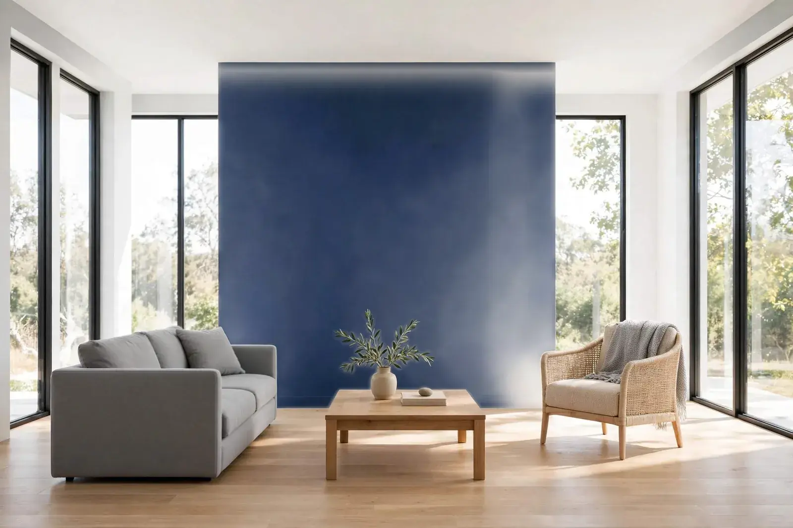 Sample room in Lapis blue